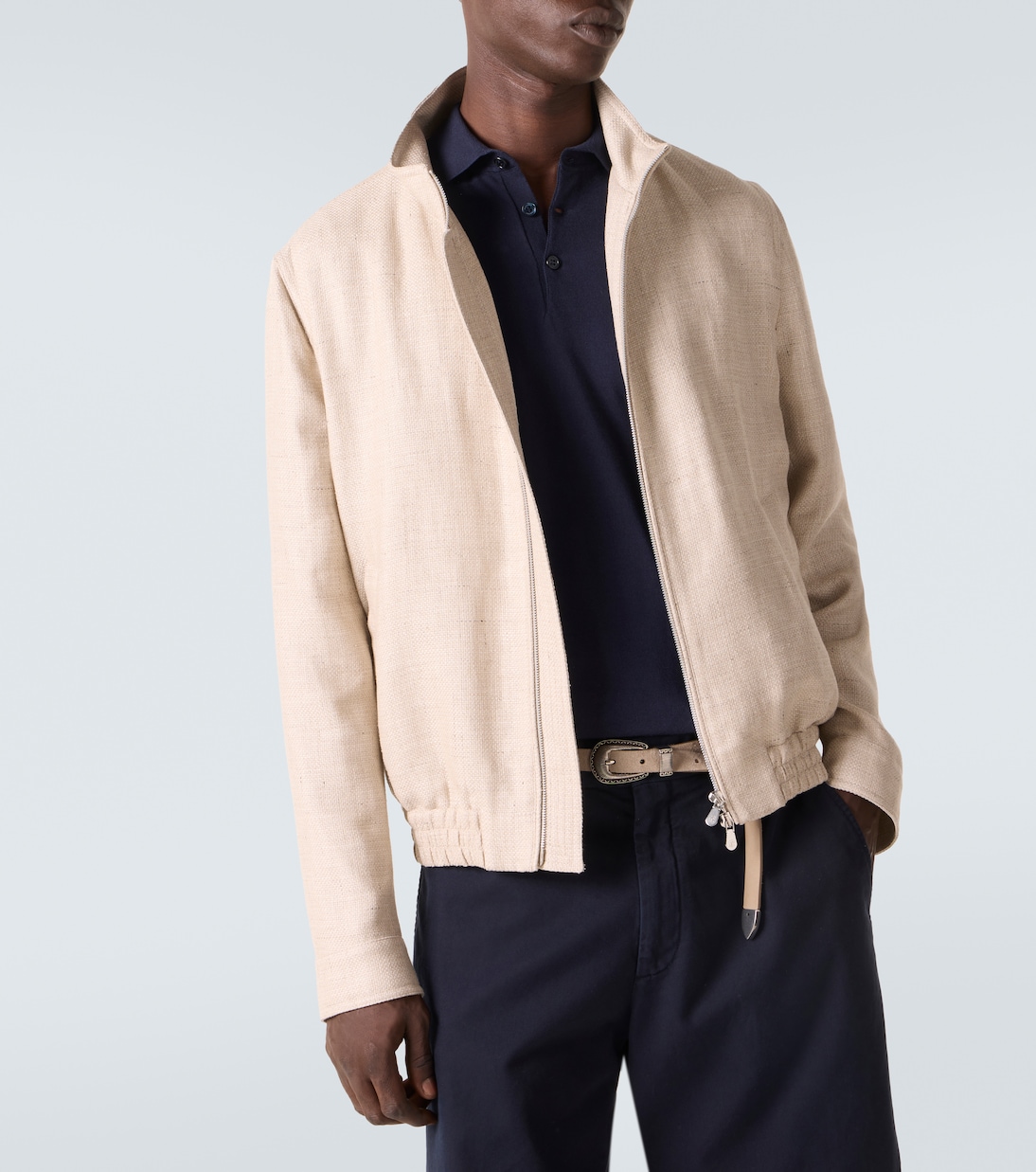 Polo brodé en coton | Brunello Cucinelli