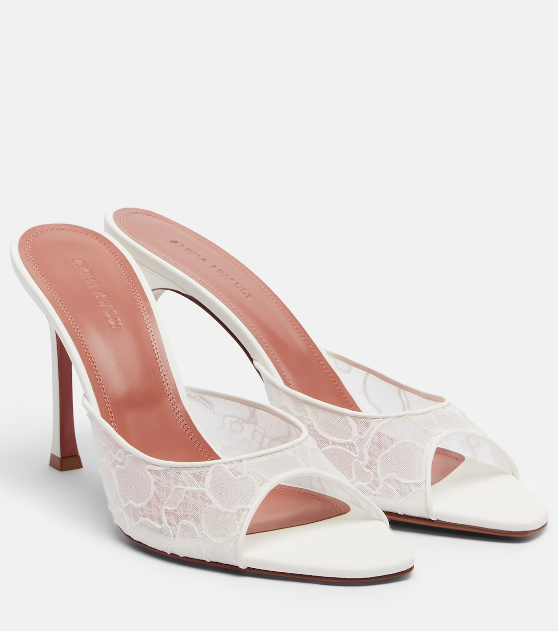 Alexa polka-dot mules | Amina Muaddi