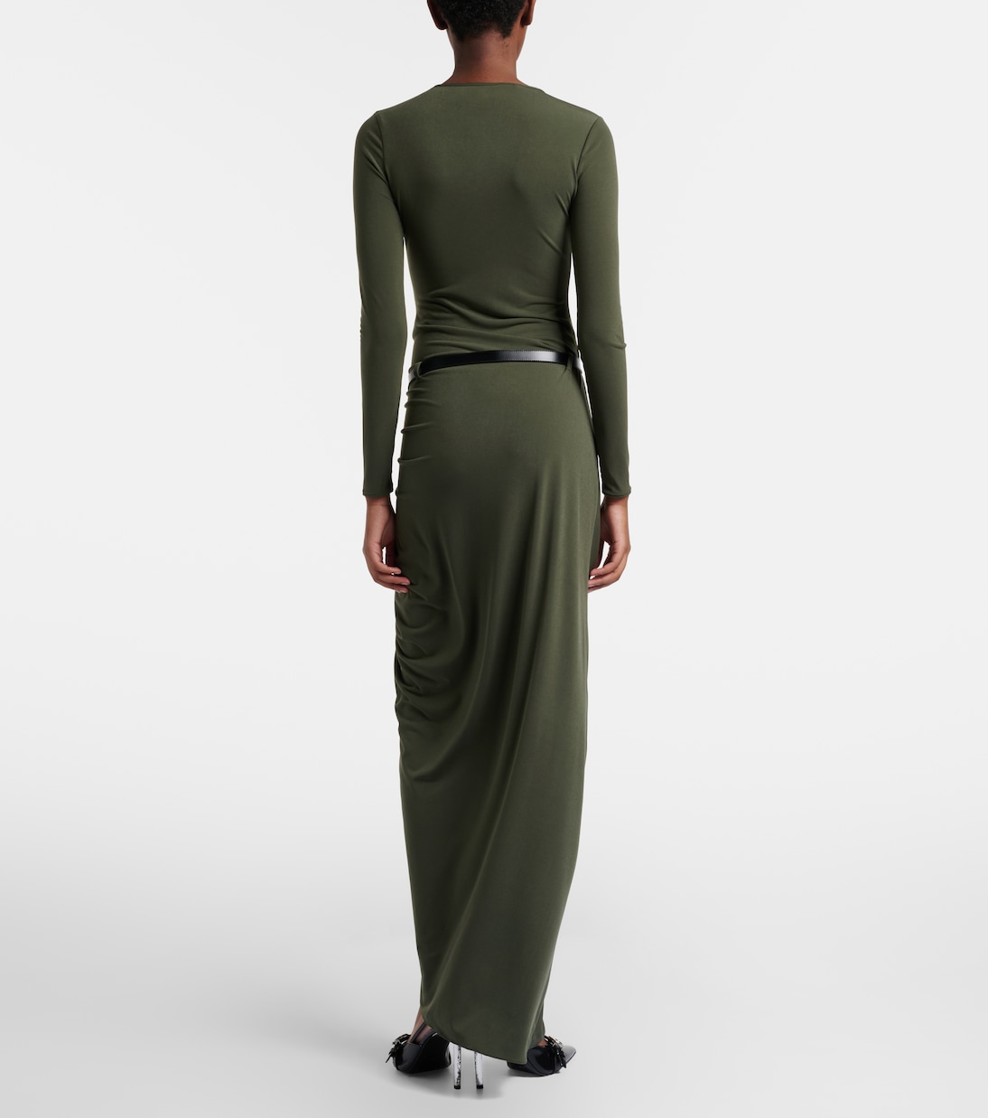 Suspended draped jersey gown | Coperni