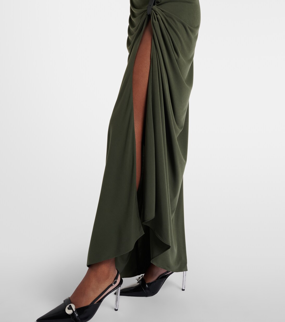 Suspended draped jersey gown | Coperni