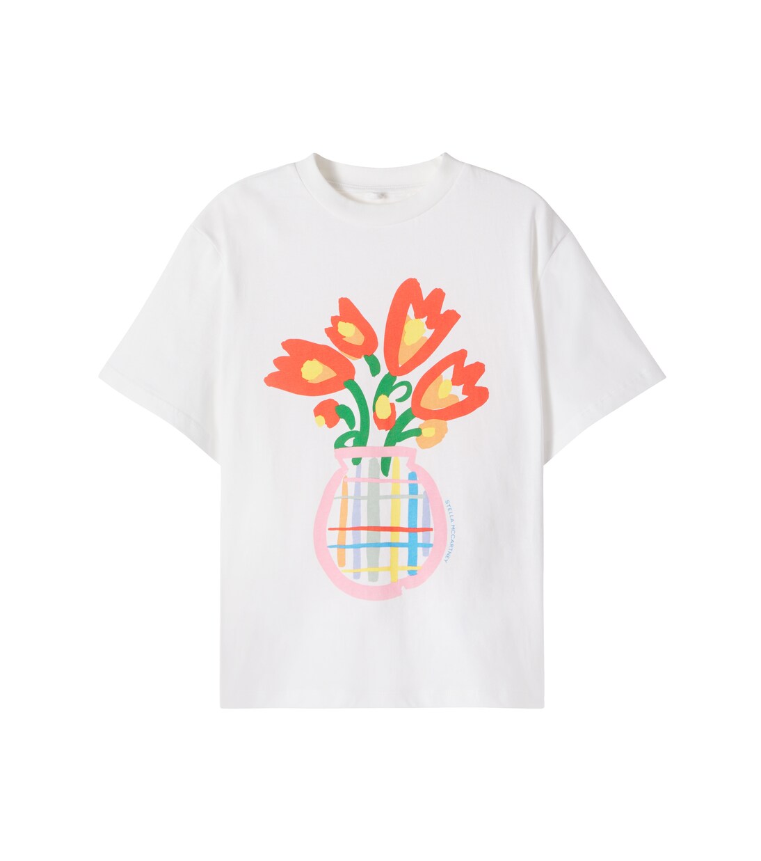 T-shirt in jersey di cotone con stampa | Stella McCartney Kids