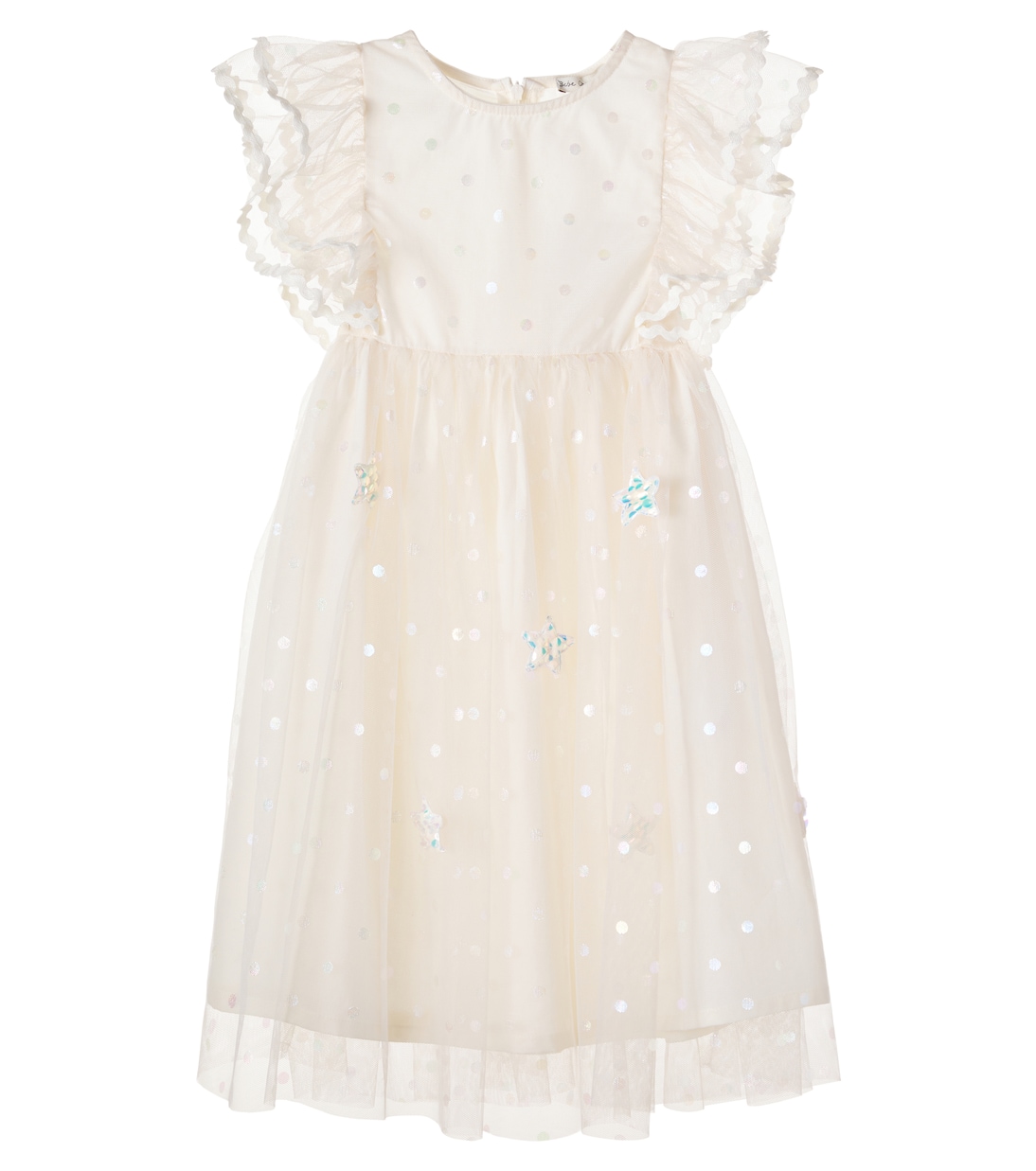 Embellished polka-dot tulle dress | Bebe Organic