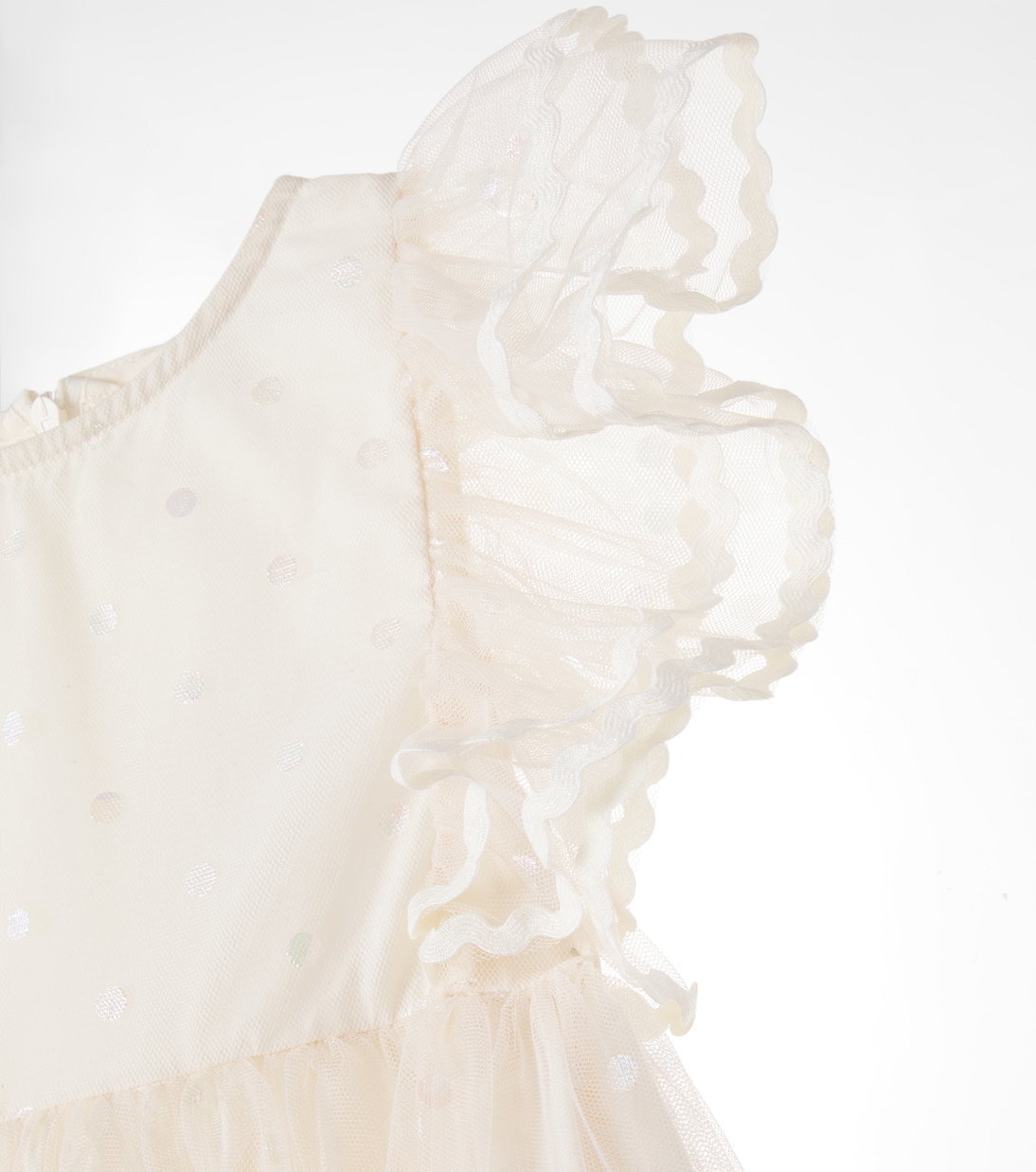 Embellished polka-dot tulle dress | Bebe Organic