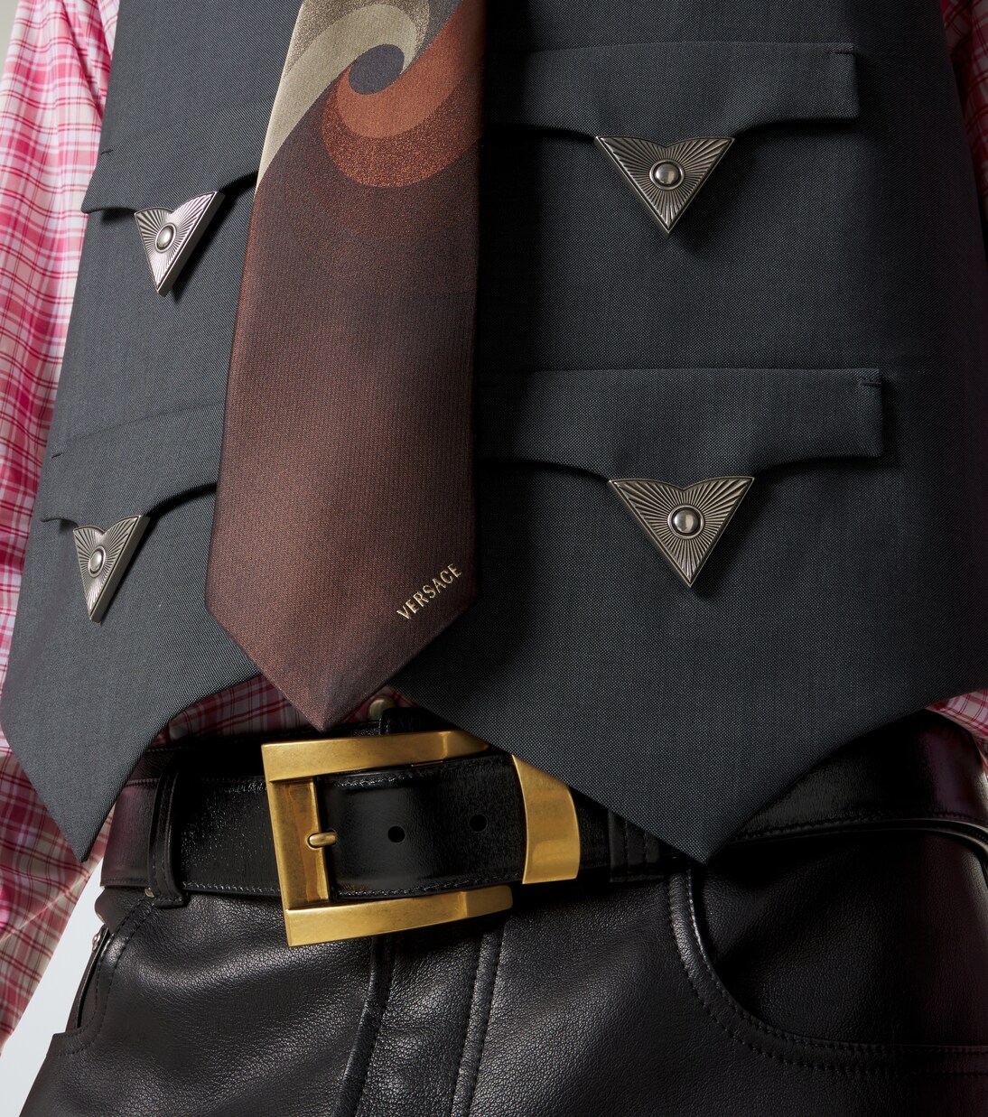 Silk jacquard tie | Versace