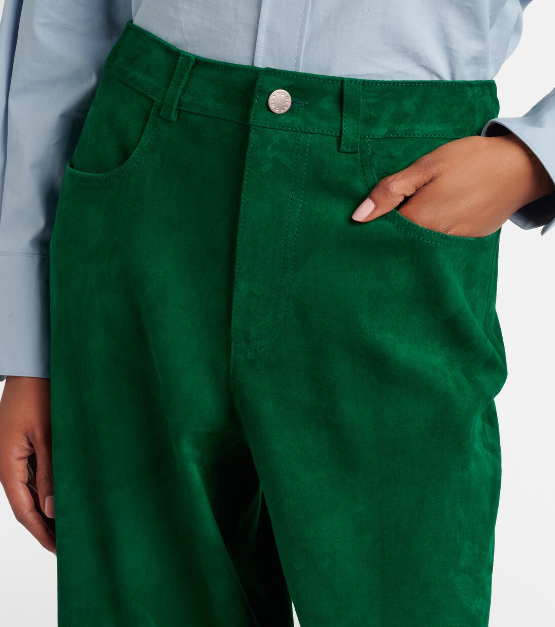 Pantalon ample Mytheo en daim | Stouls