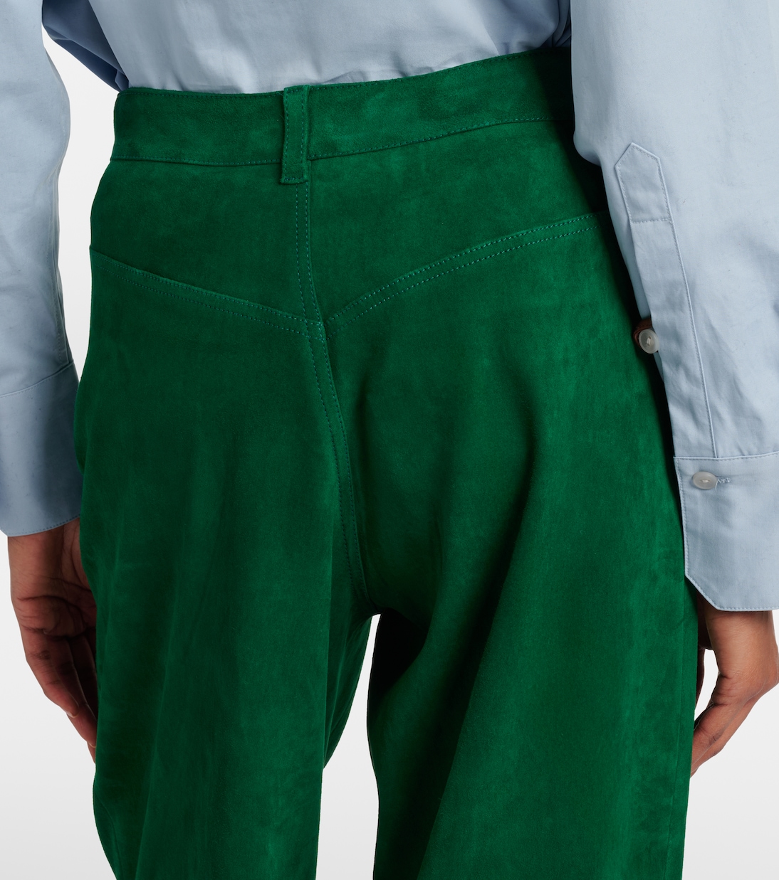 Pantalon ample Mytheo en daim | Stouls