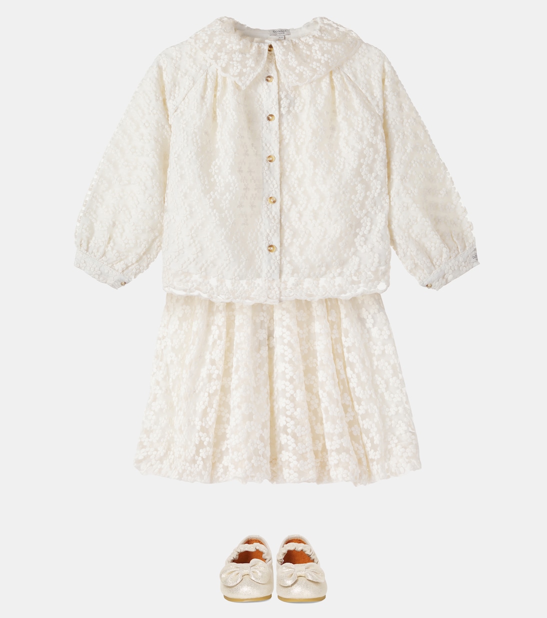 Jupe Ilea en coton mélangé à fleurs | Donsje