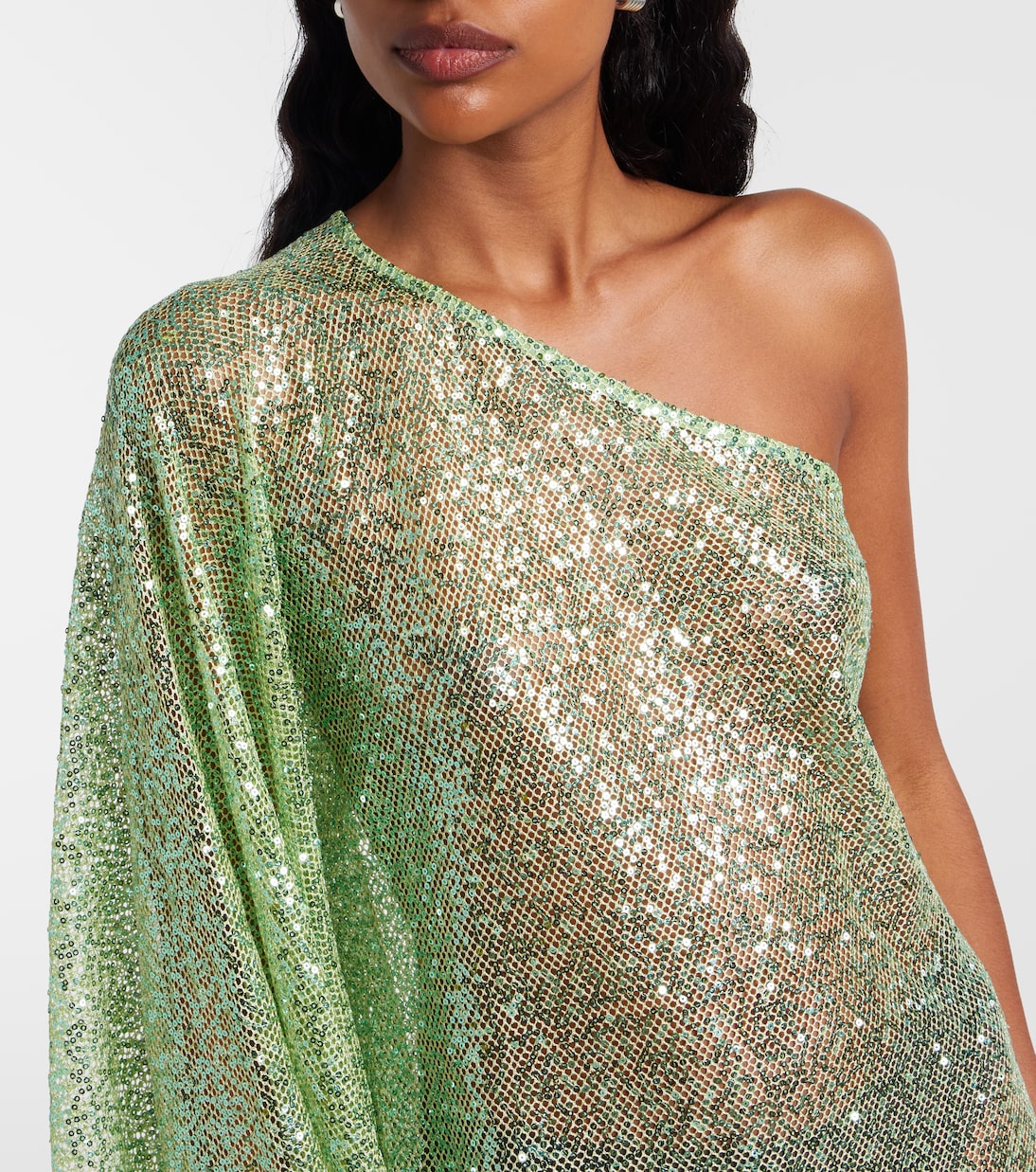 Es Trench off-shoulder sequined minidress | Taller Marmo