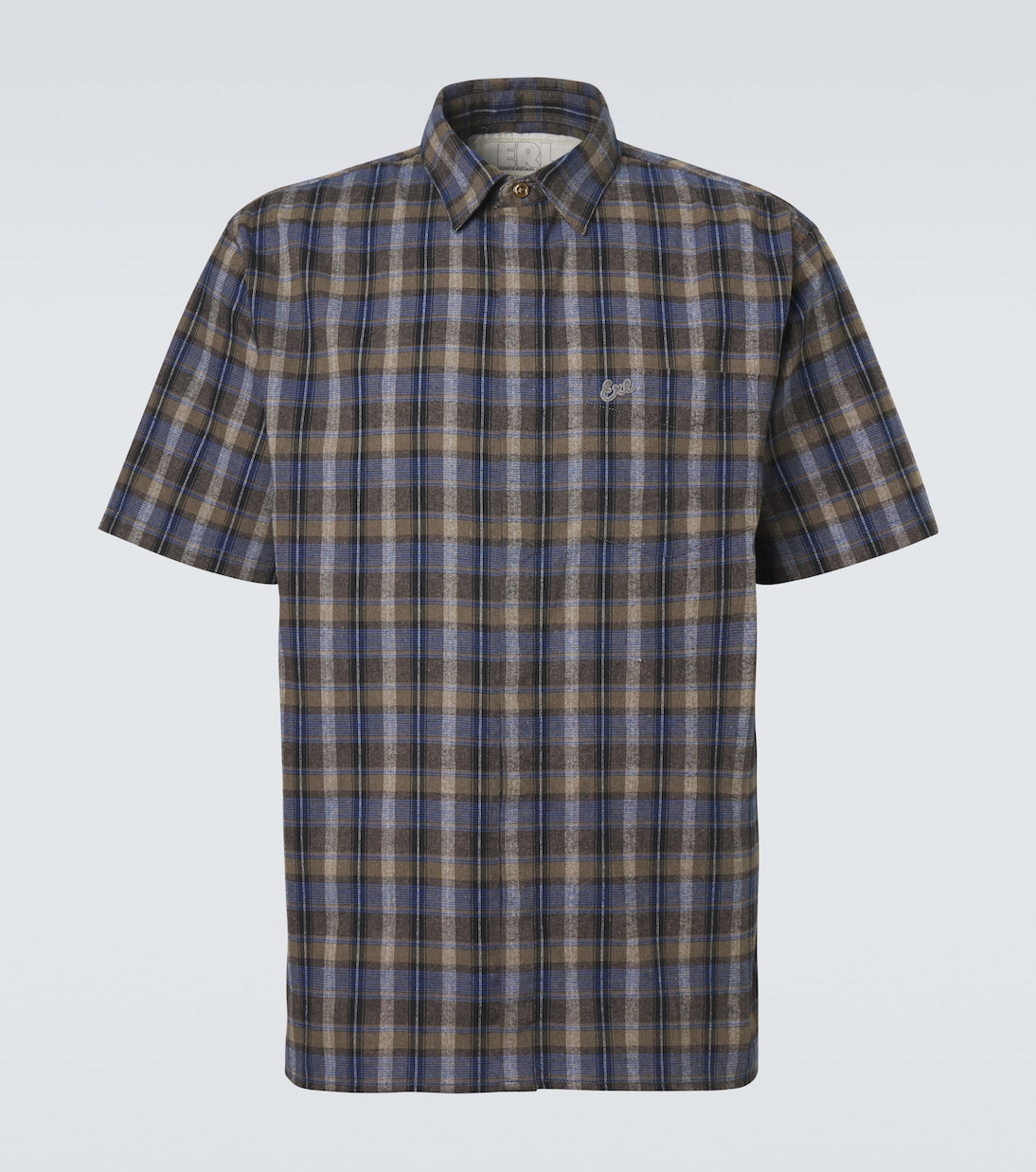 Checked cotton-blend shirt | ERL
