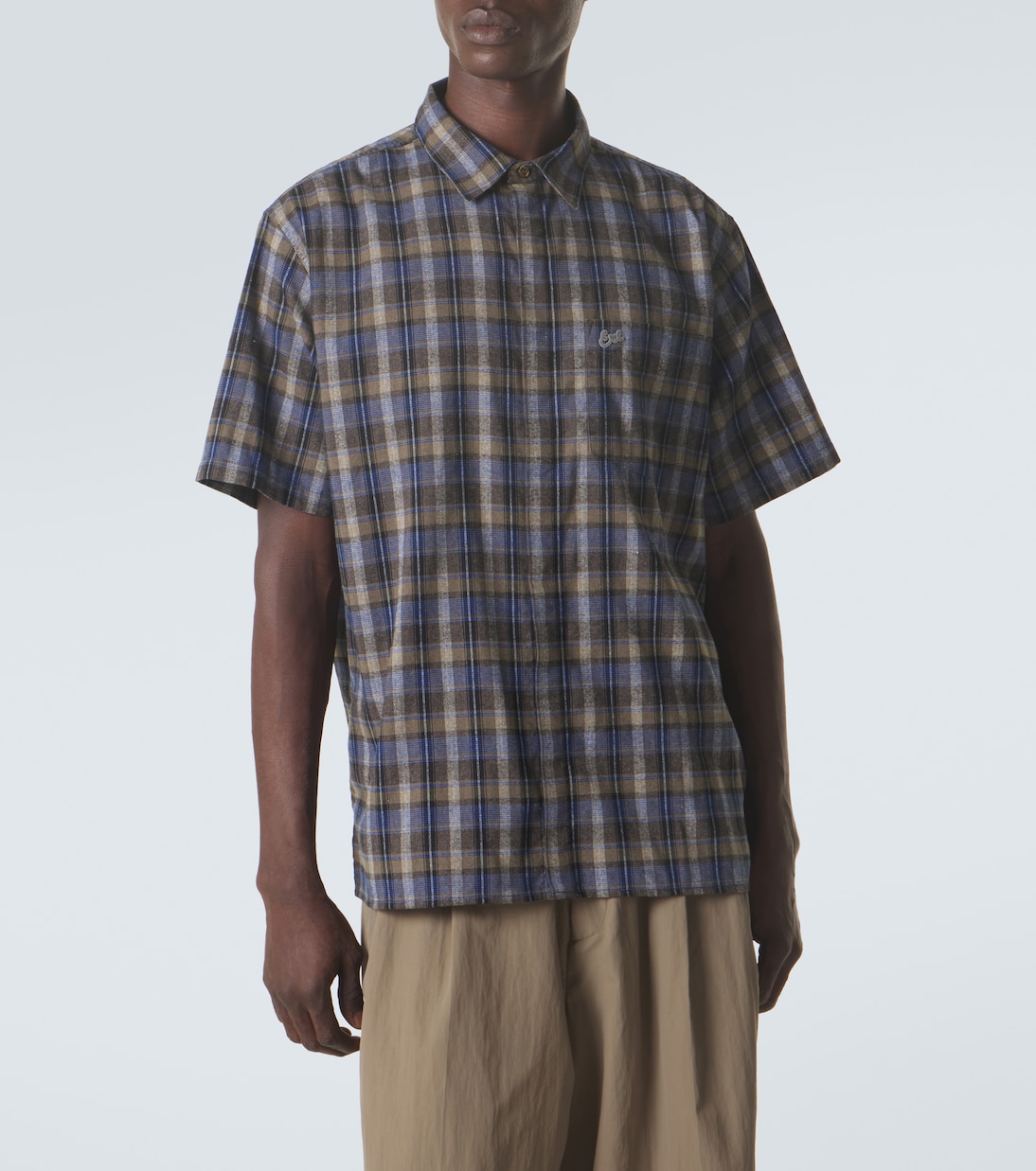 Checked cotton-blend shirt | ERL
