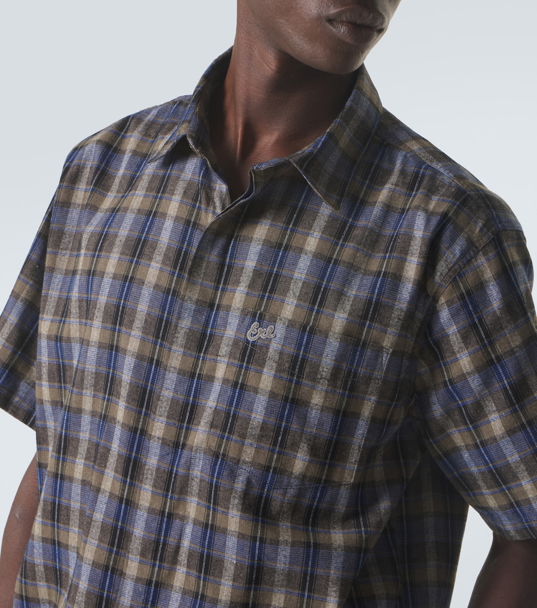Checked cotton-blend shirt | ERL