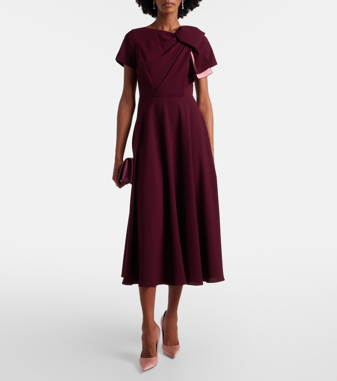 Abito midi Luna in crêpe | Roksanda