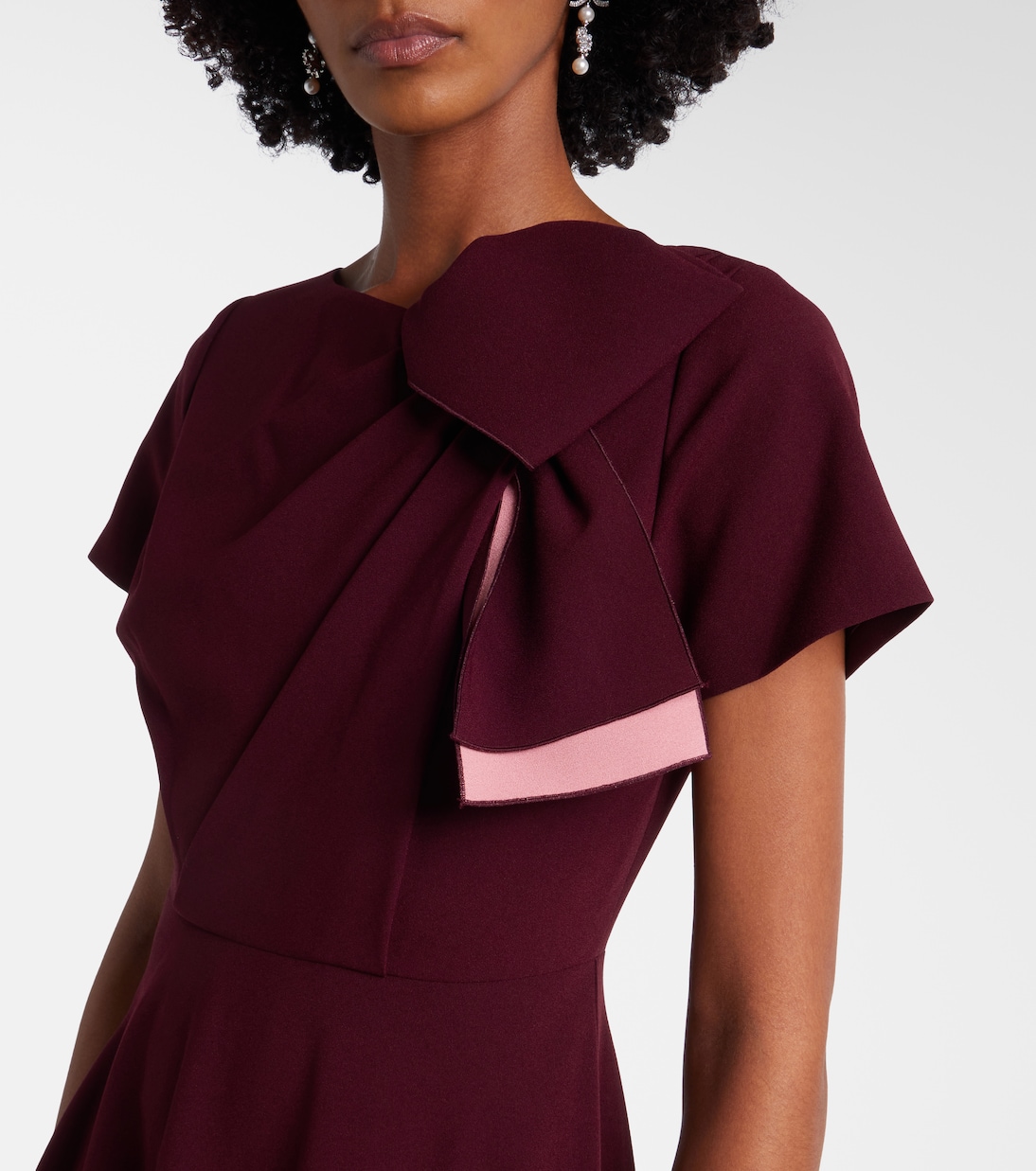 Abito midi Luna in crêpe | Roksanda