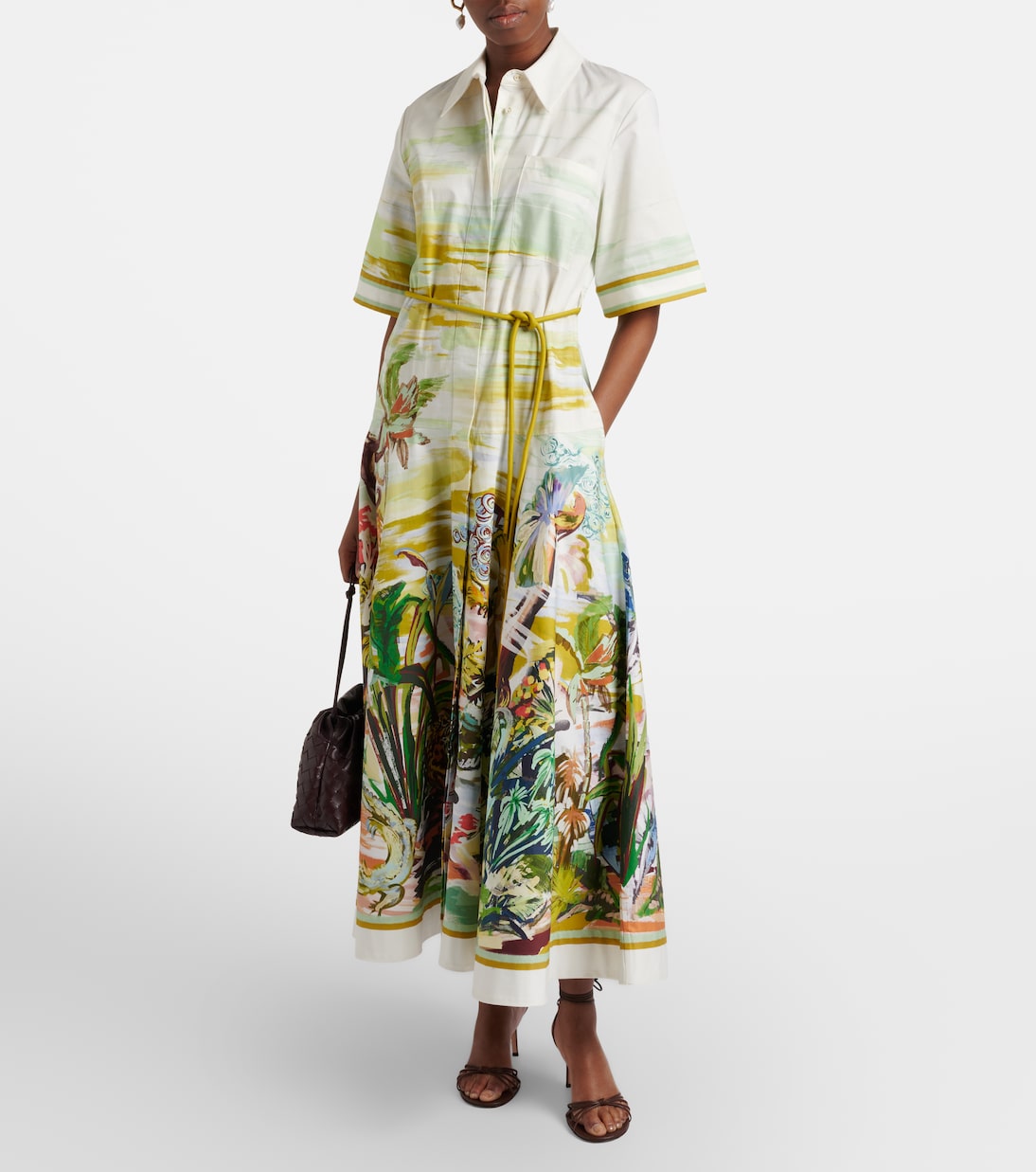 Jungle Boogie cotton shirt dress | Alémais