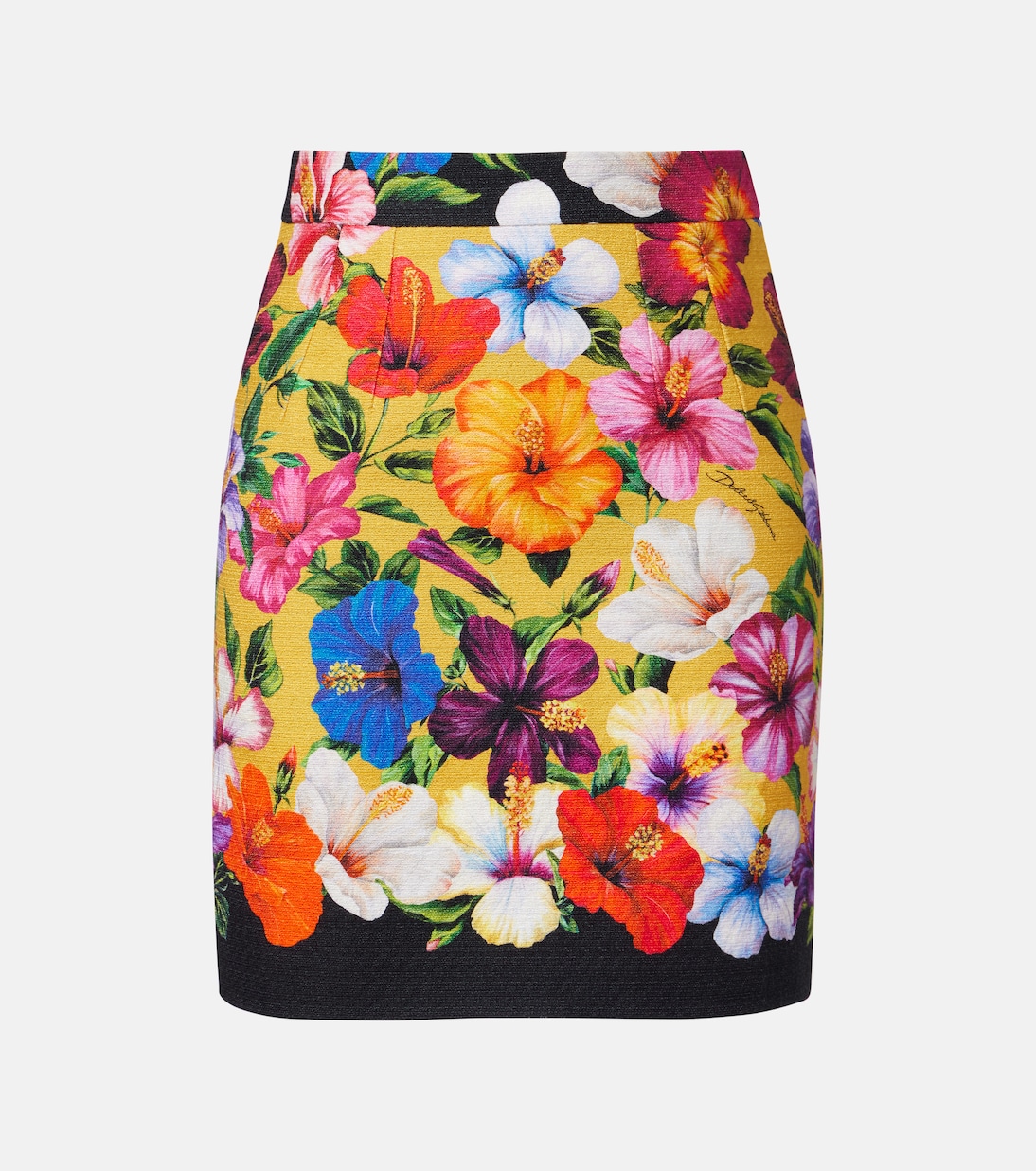 Minigonna con stampa floreale | Dolce&Gabbana