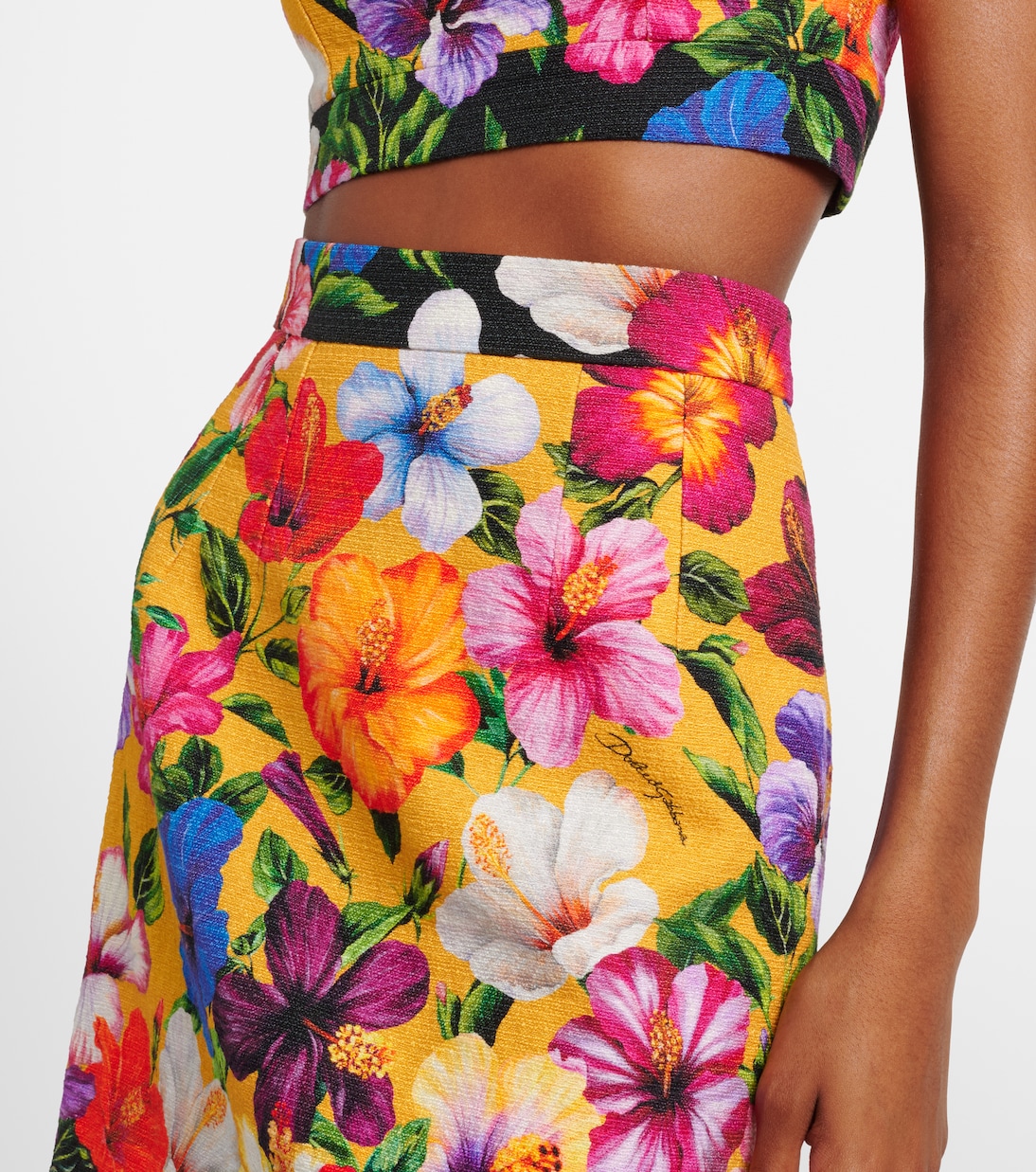 Minigonna con stampa floreale | Dolce&Gabbana