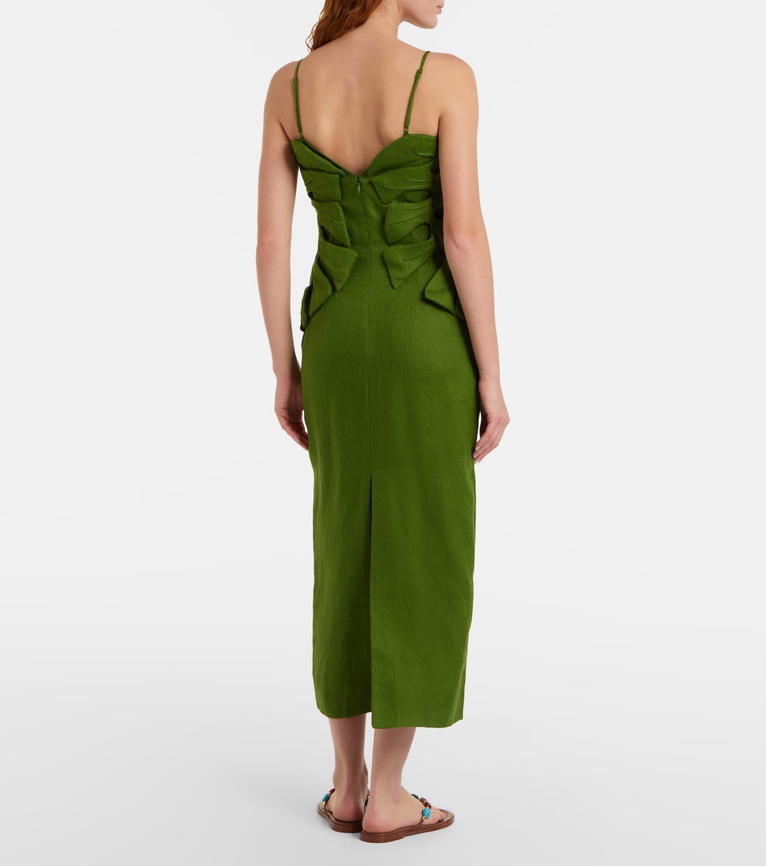 Monstera linen midi dress | Farm Rio