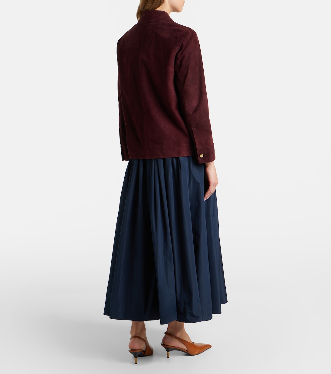 Pleated taffeta midi skirt | 'S Max Mara