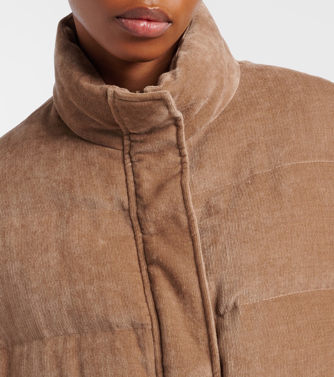 Monili corduroy down vest | Brunello Cucinelli