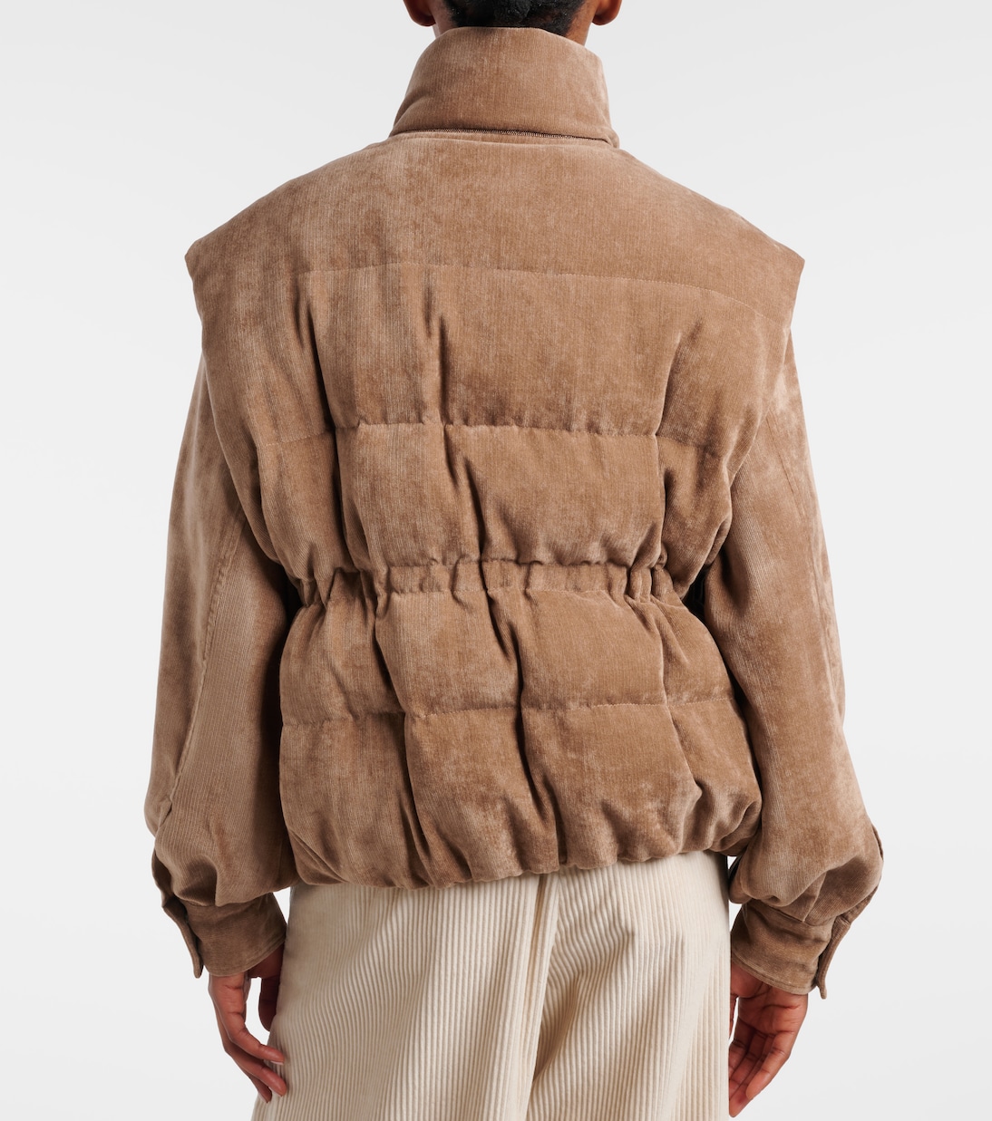 Monili corduroy down vest | Brunello Cucinelli