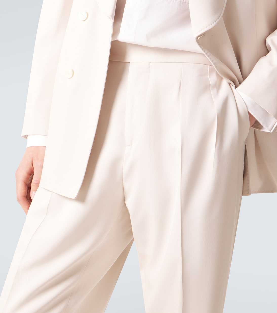 Gerade Hose aus Seide | Brunello Cucinelli