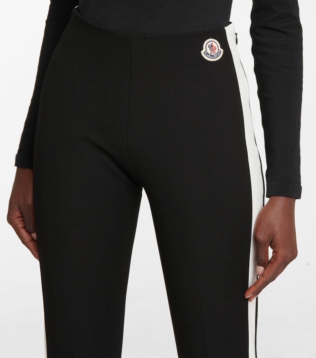 Mid-rise jersey stirrup leggings | Moncler