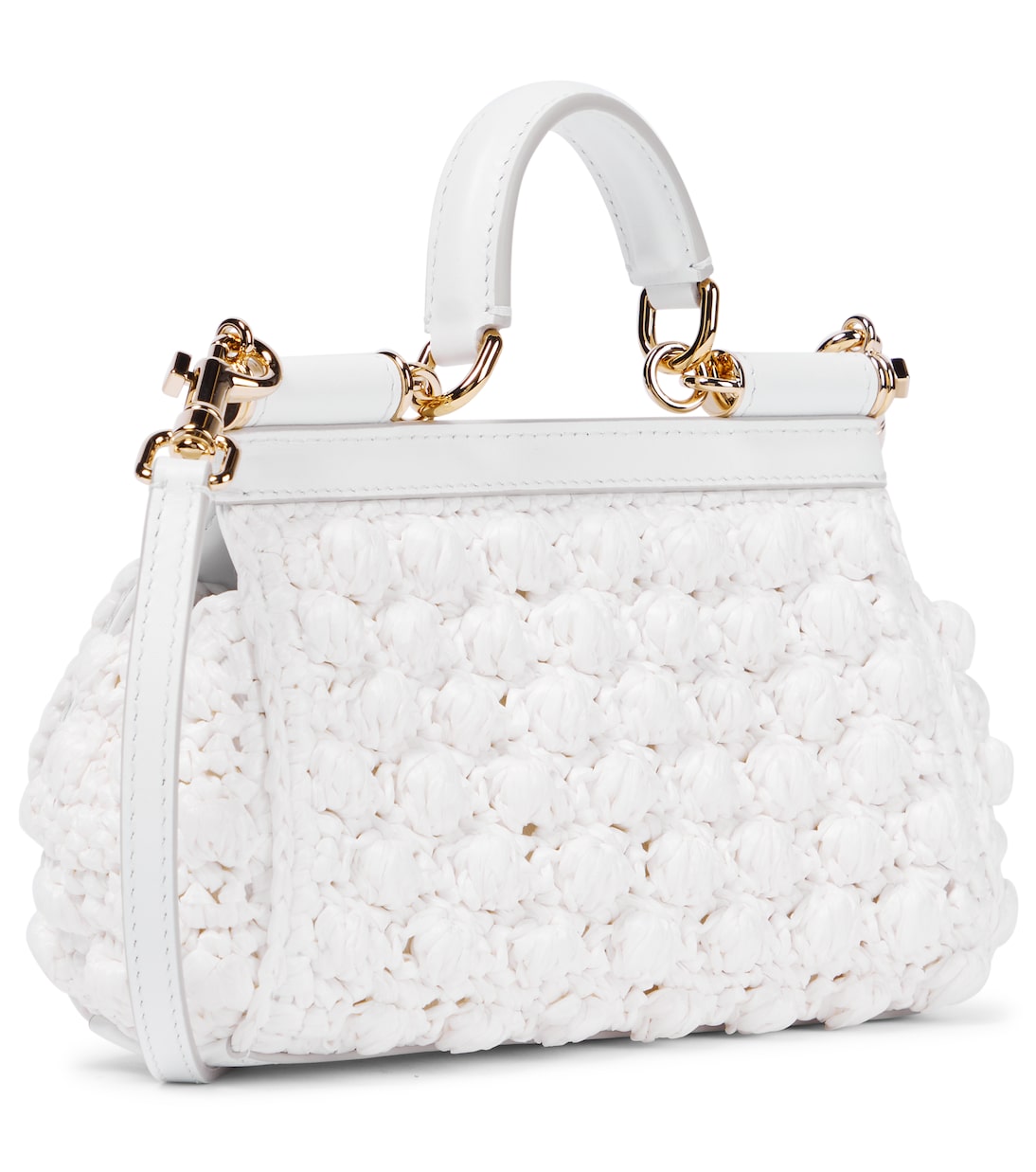 Bridal Tote Bag Sicily Small aus Häkelstrick | Dolce&Gabbana