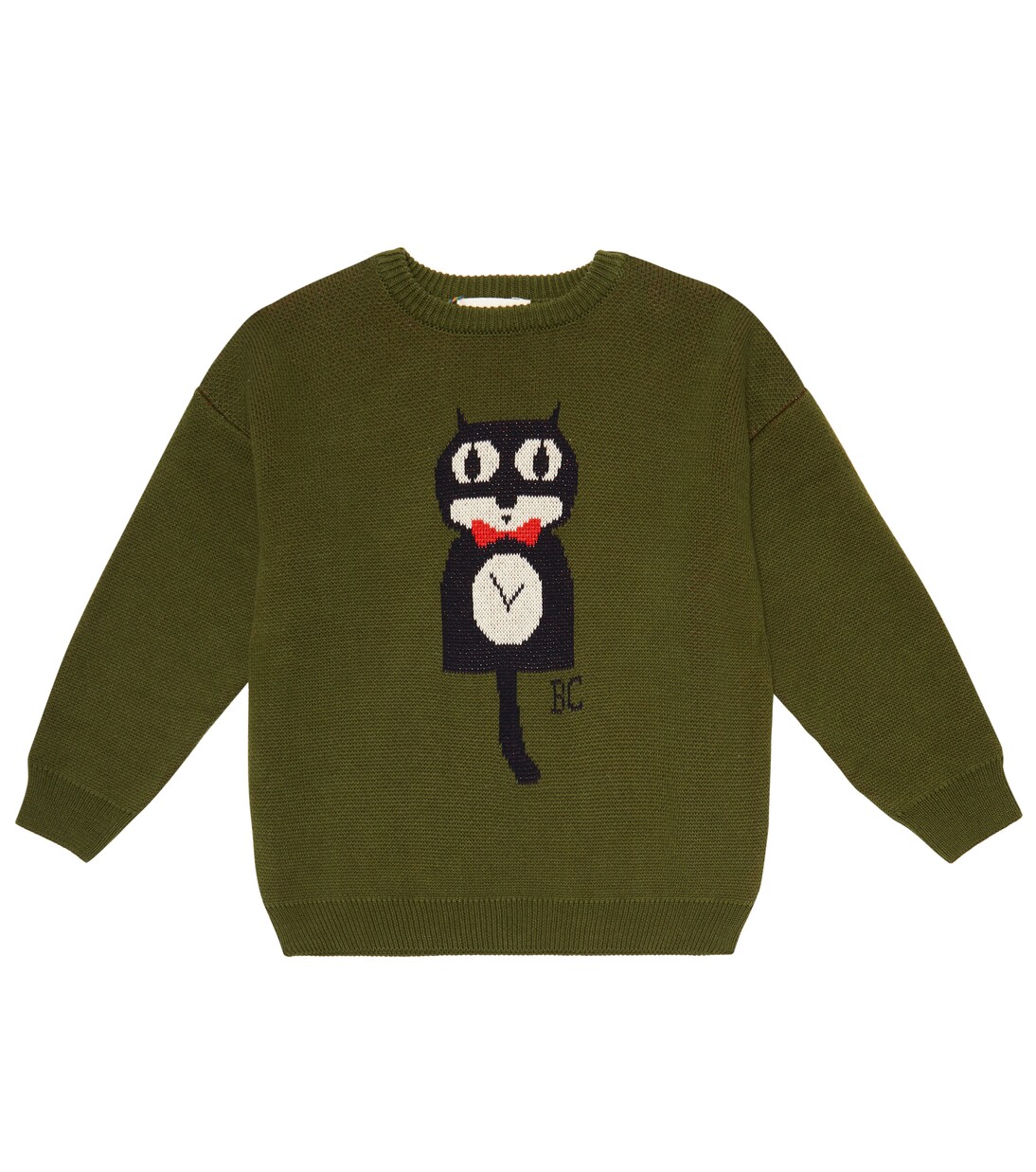 Intarsia cotton sweater | Bobo Choses