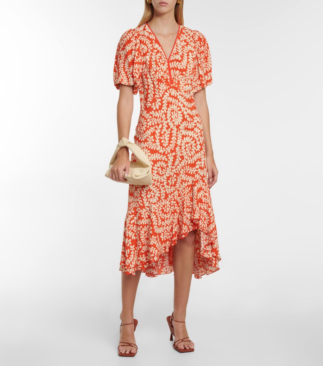 Robe midi Madrid imprimée en crêpe | Diane von Furstenberg