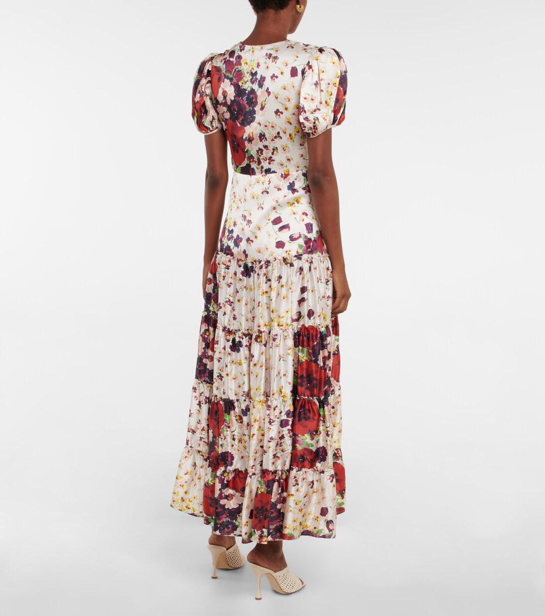 Robe longue en soie à fleurs | Rodarte