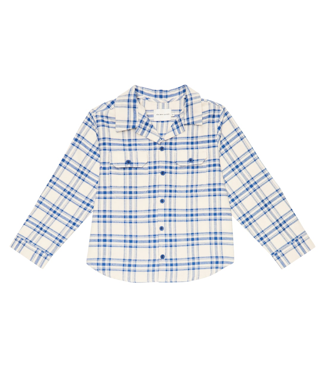 Jean checked cotton shirt | The New Society