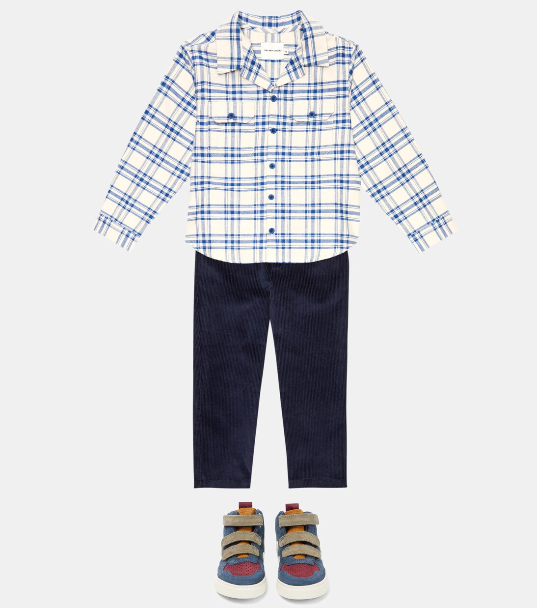 Jean checked cotton shirt | The New Society