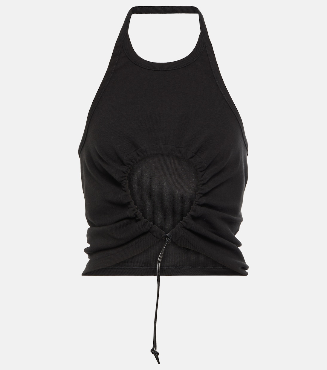 Halter neck ruched cotton top | Alaïa