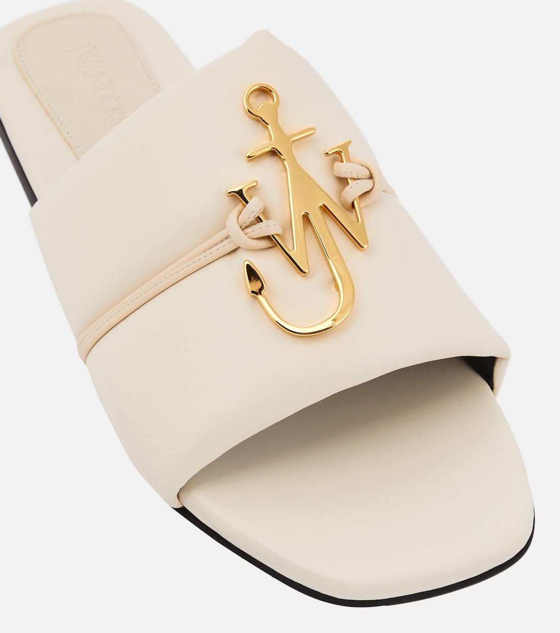 Anchor leather slides | JW Anderson