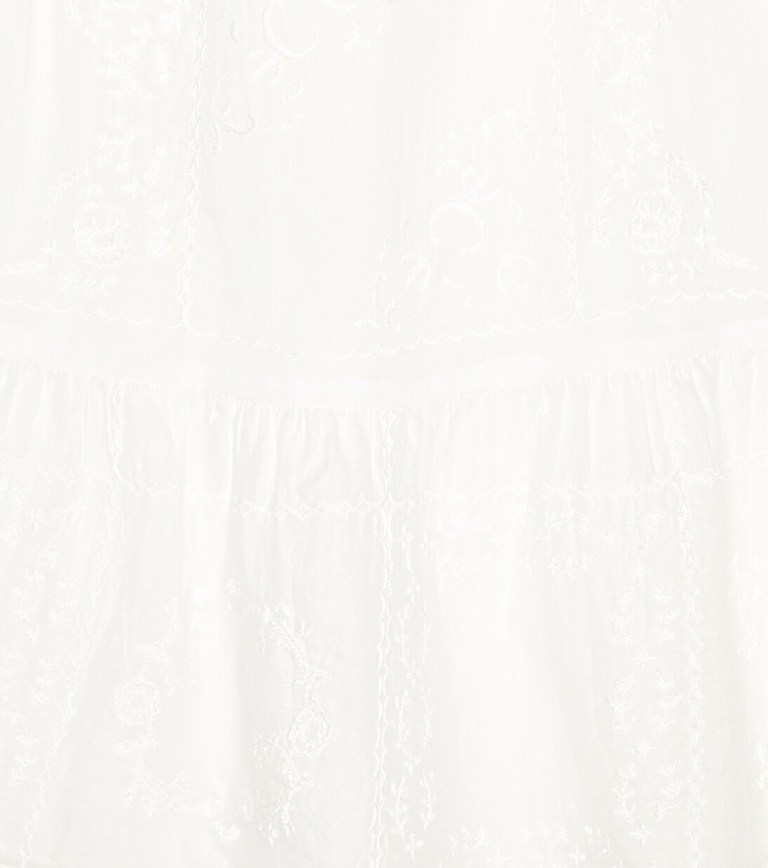 Embroidered cotton voile dress | Chloé Kids