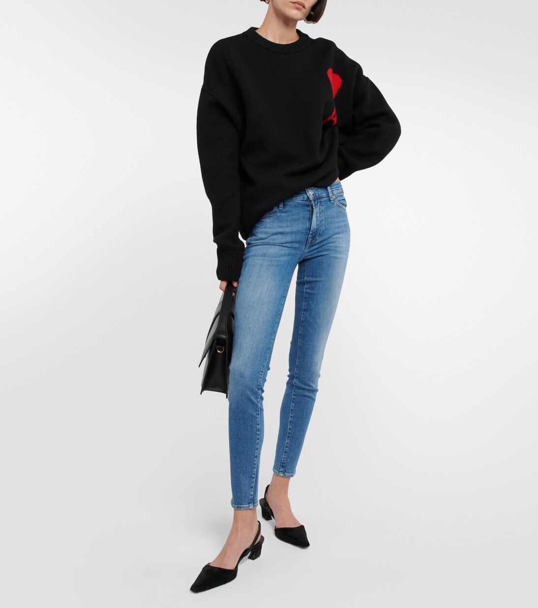 High-Rise Jeans Slim Illusion Luxe | 7 For All Mankind