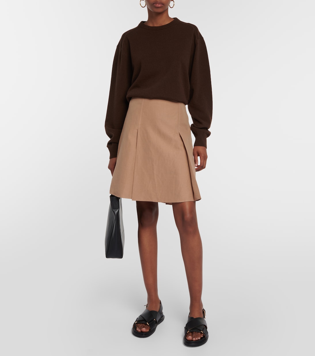 Mini-jupe en coton mélangé | Vince