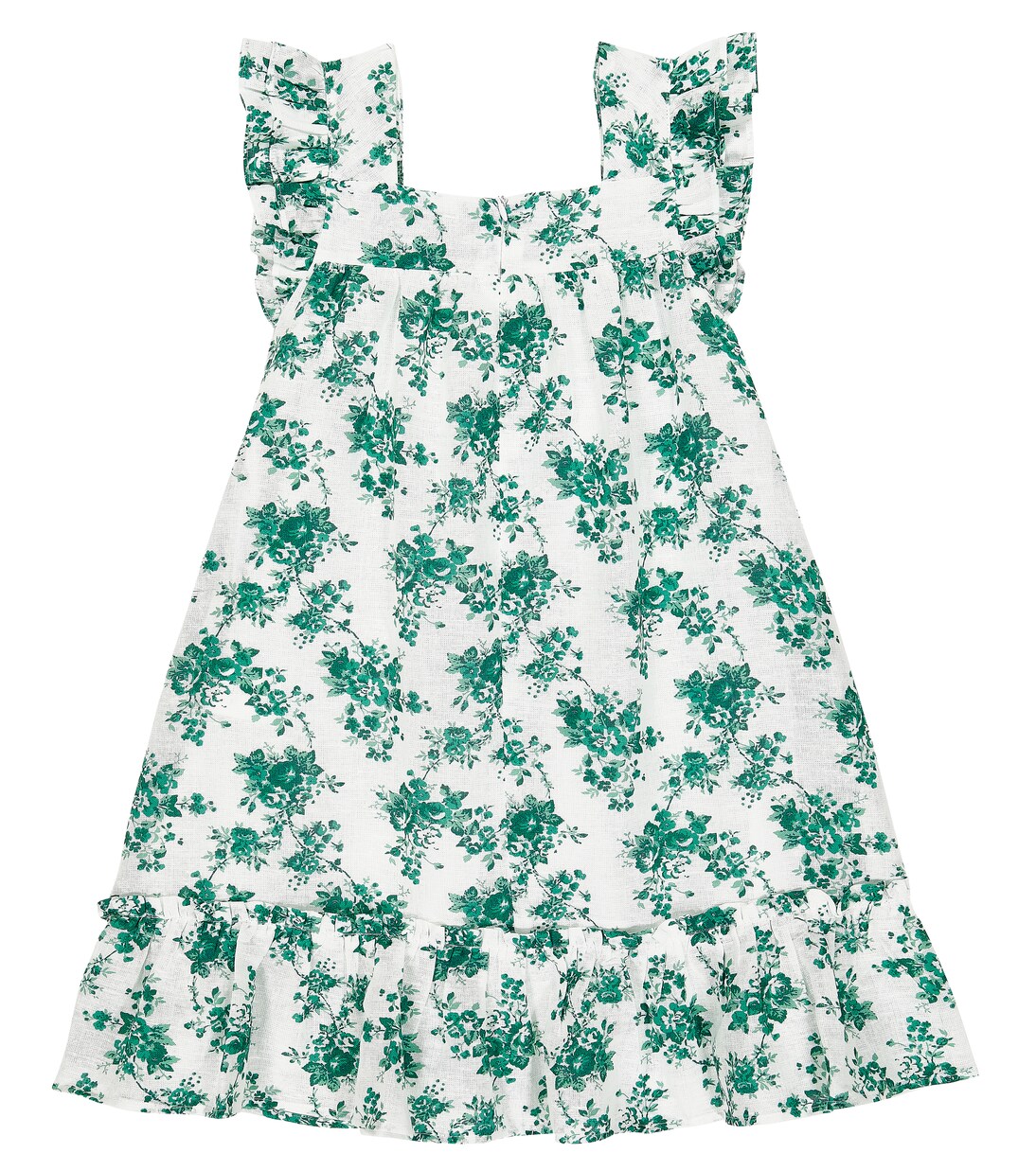 Printed ruffle-trimmed cotton dress | Tartine et Chocolat