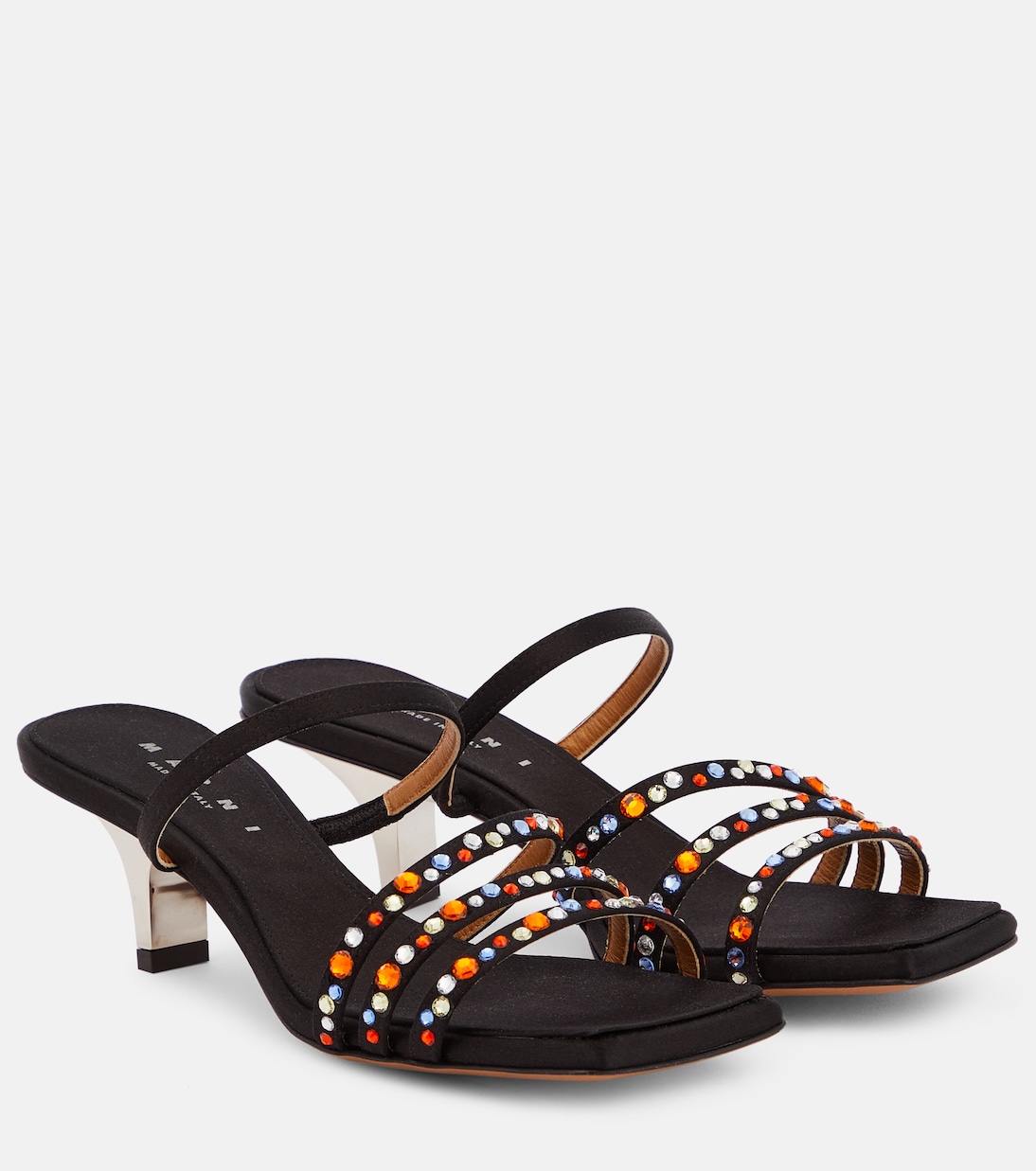 Verzierte Sandalen Melrose aus Satin | Marni