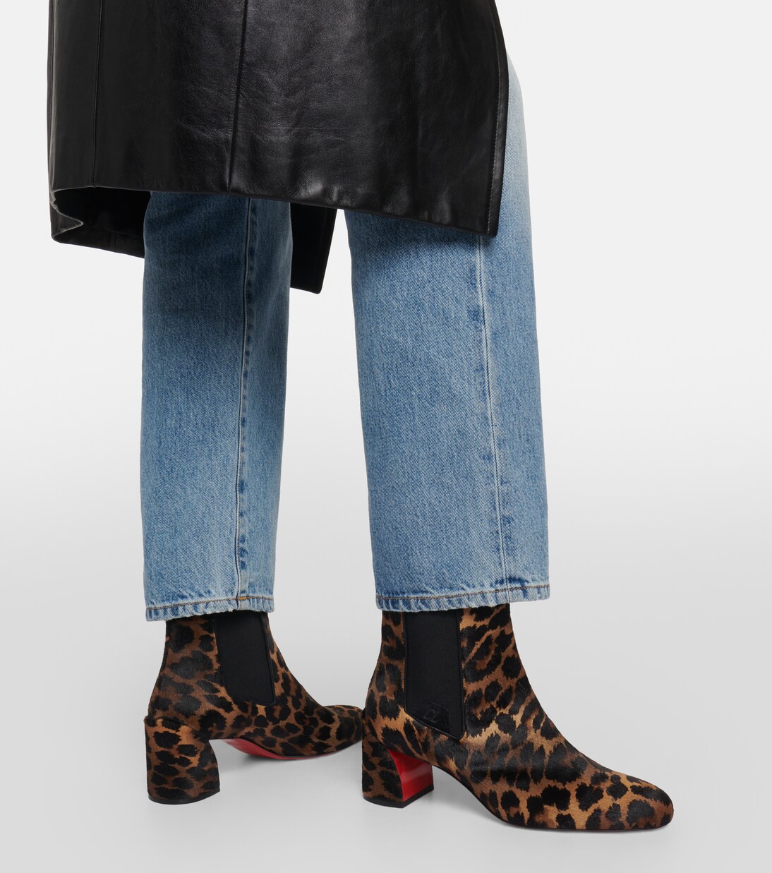 Turelastic leather ankle boots | Christian Louboutin