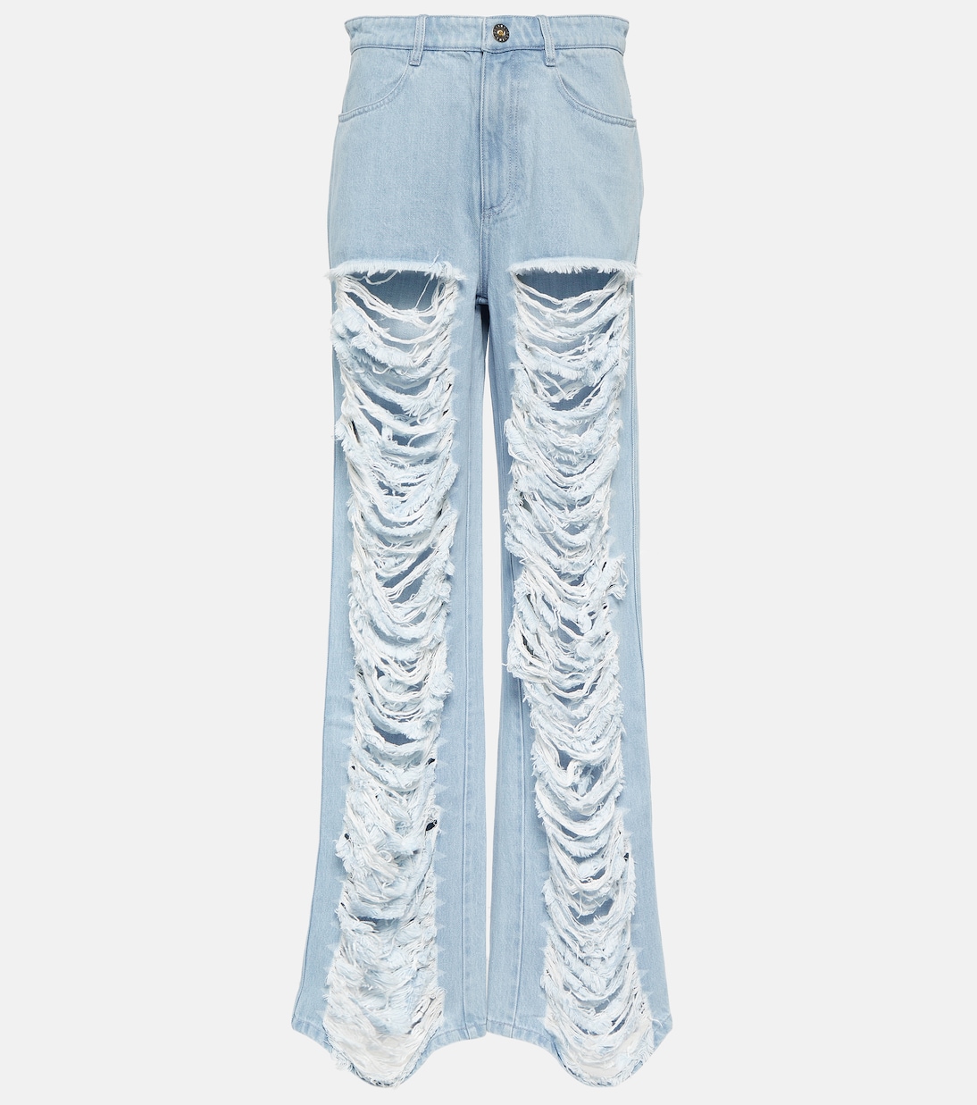 Distressed low-rise wide-leg jeans | Dion Lee