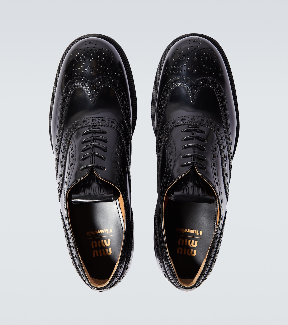 X Church's Schnürschuhe aus Leder | Miu Miu