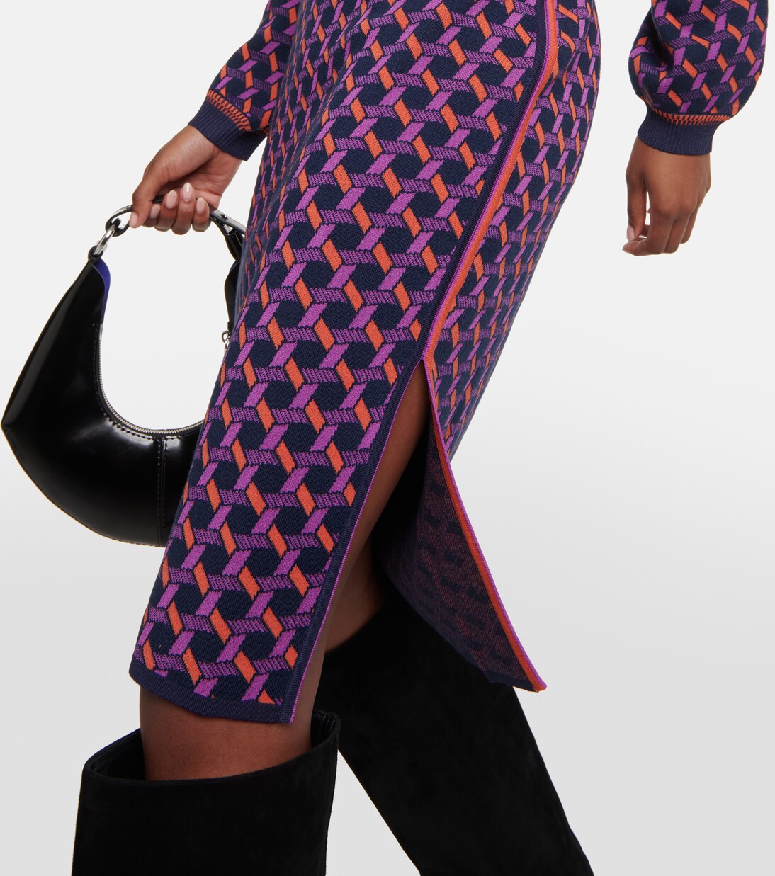 Hazel jacquard midi skirt | Diane von Furstenberg