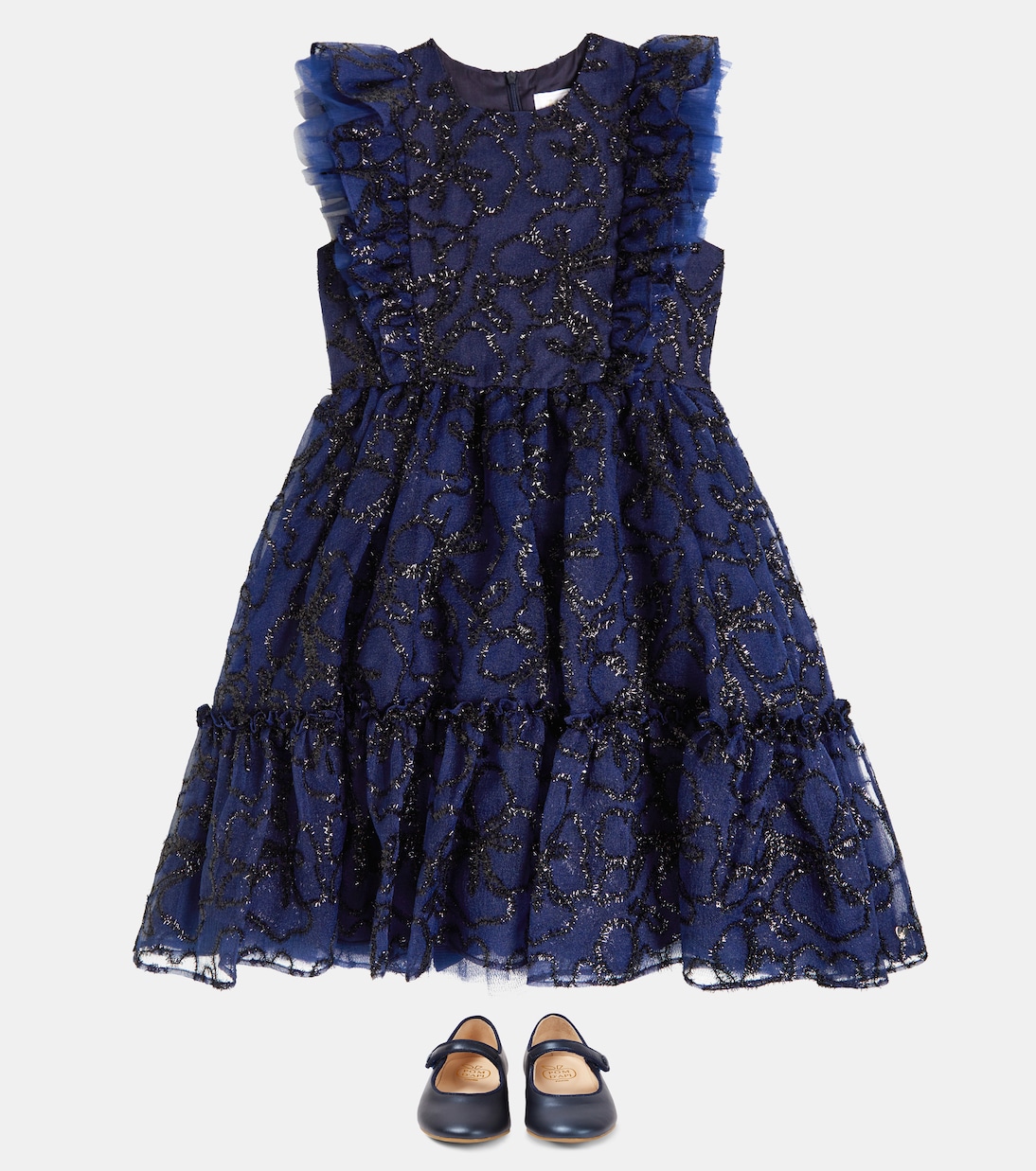 Embroidered tulle dress | Tartine et Chocolat