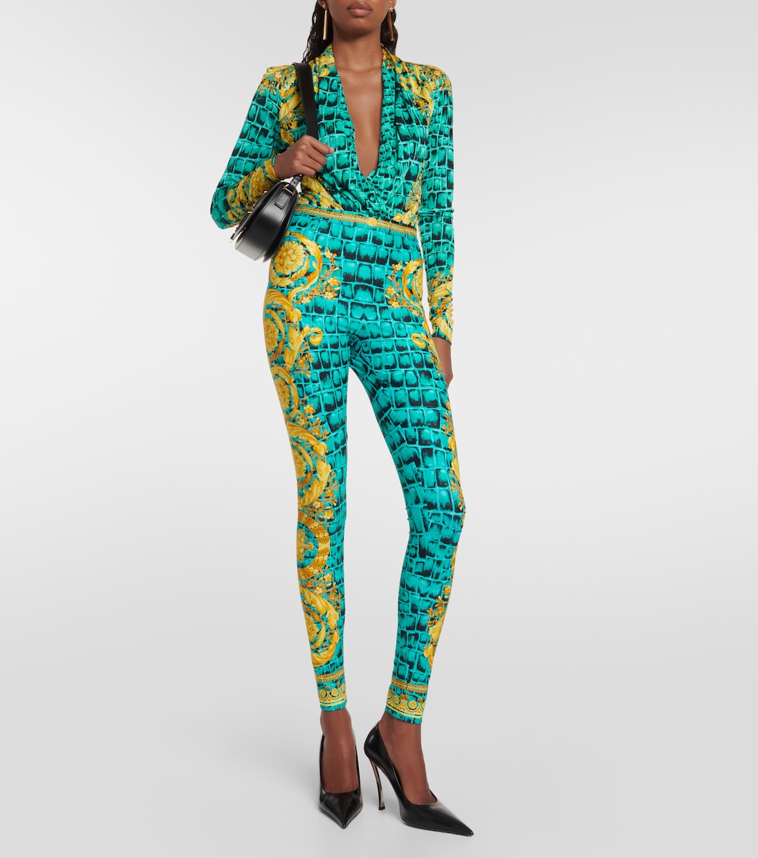 Leggings Regalia Baroque aus Jersey | Versace