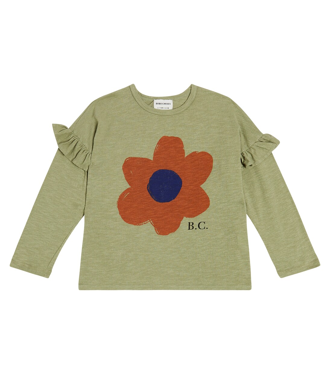 Big Flower ruffled T-shirt | Bobo Choses