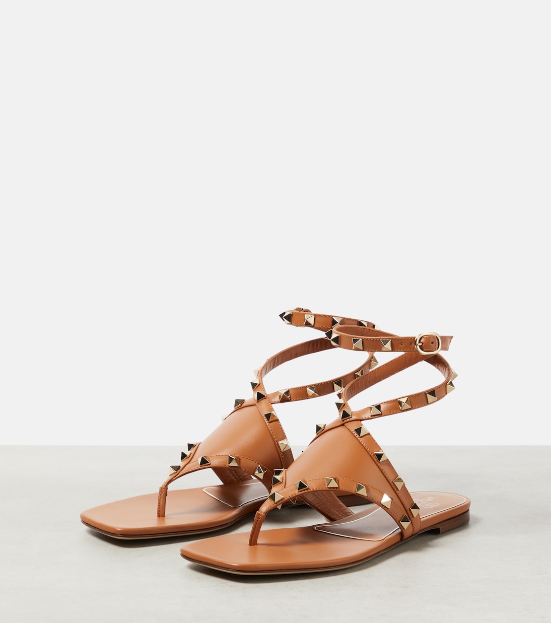 Sandalen Rockstud aus Leder | Valentino Garavani