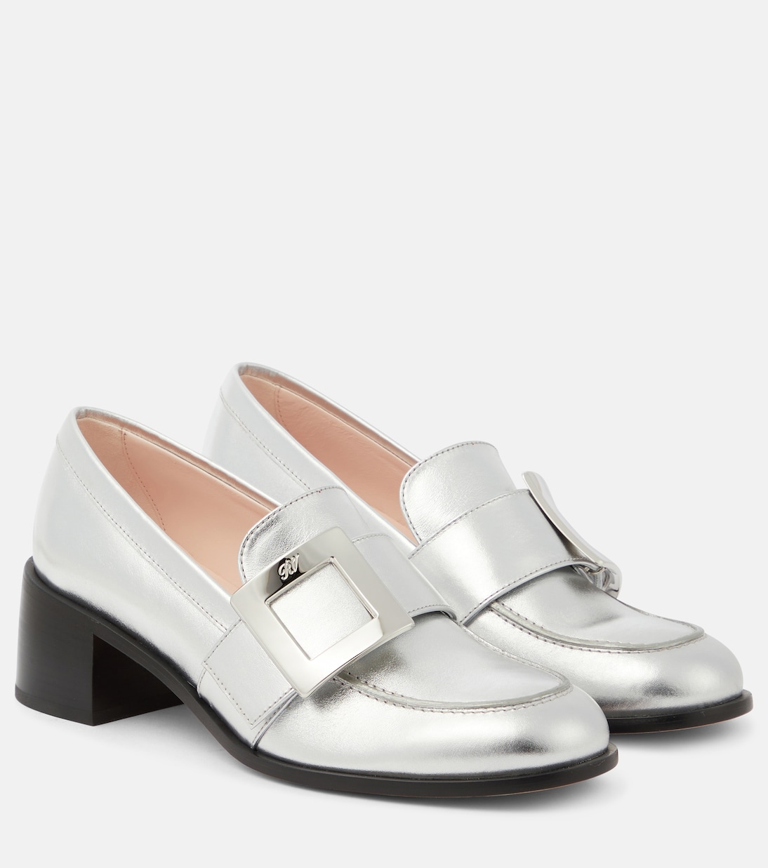 Loafers Viv' Rangers aus Metallic-Leder | Roger Vivier