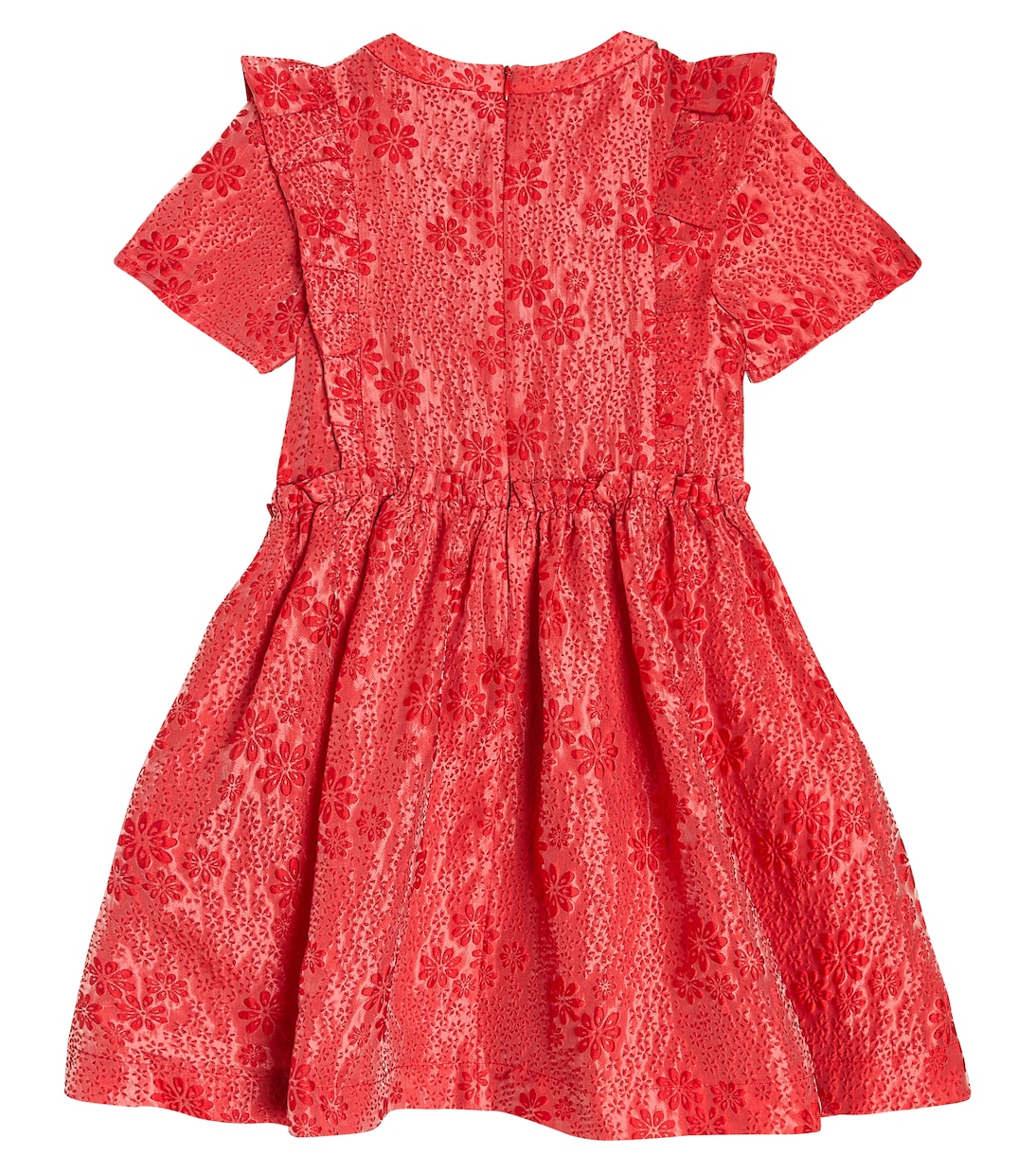 Robe en jacquard de coton à fleurs | Self-Portrait Kids