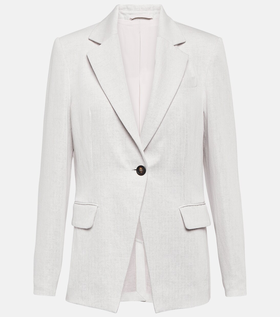 Blazer de algodón y lino | Brunello Cucinelli
